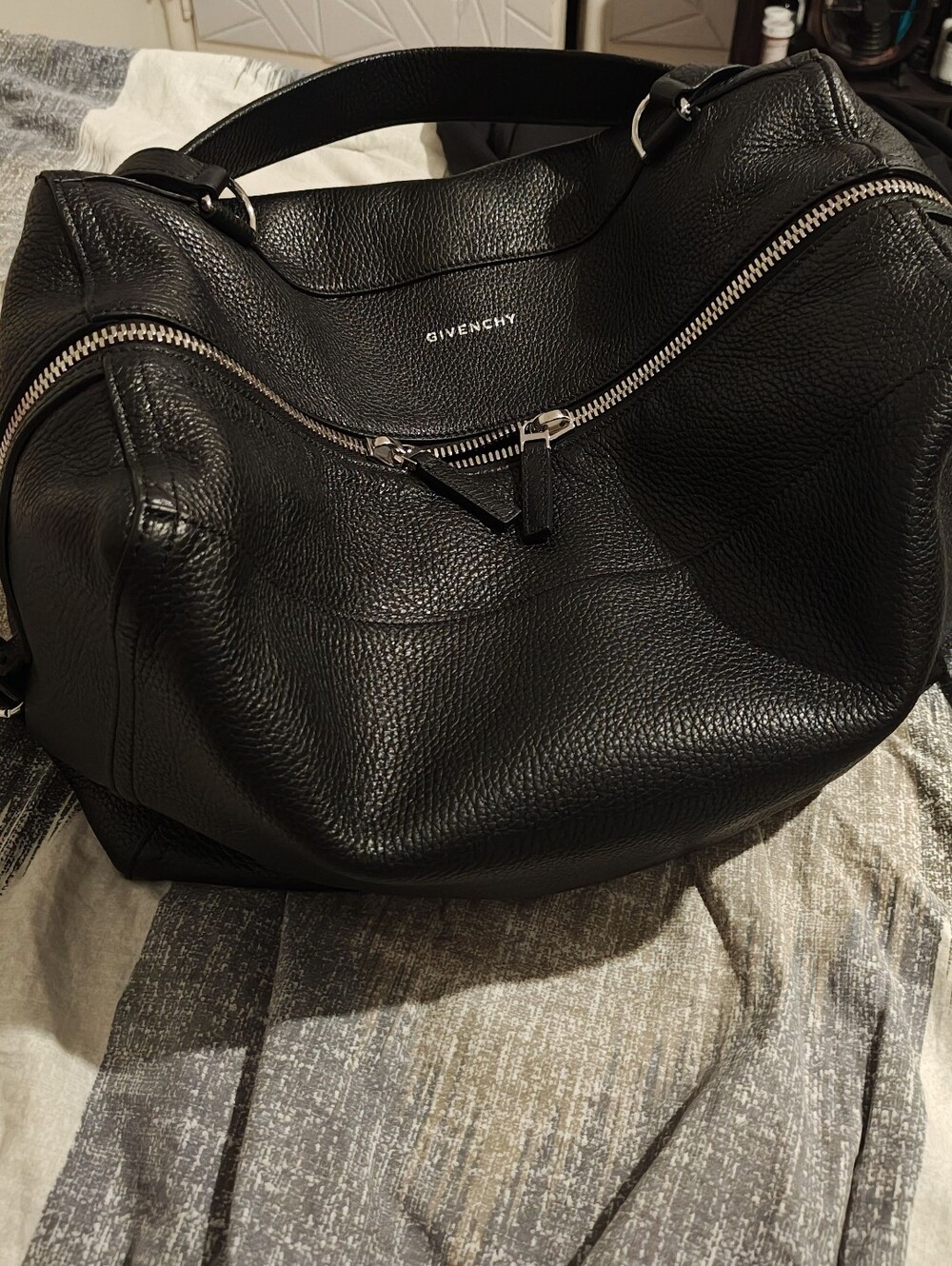 Givenchy Pandora Black Leather Crossbody Bag